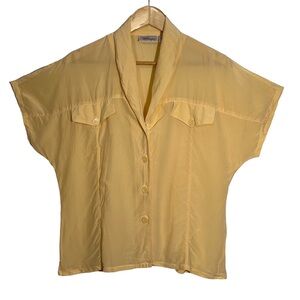 Worthington Button Down Silk Shirt Lightweight Valentines Day Gift